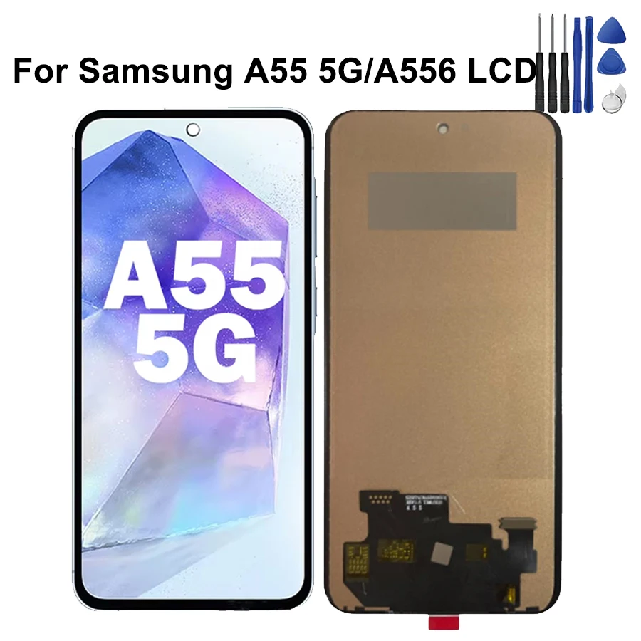 6.6\'\' For Samsung A55 5G LCD Display Touch Screen Digitizer For Samsung A556B A556E A5560 LCD With Frame