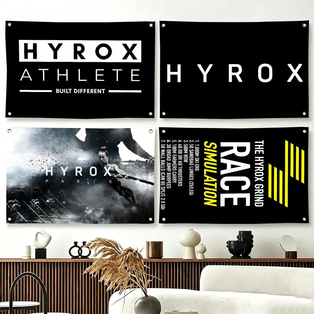 Fitness Race HYROX Flags  For Living Room Home Dorm Decor Wall Outdoor Camping Party Banner Gifts