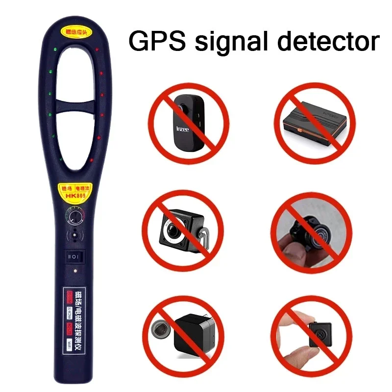 Detector de señal GPS de campo magnético, dispositivo de ondas electromagnéticas, dispositivo anticaídas, minicámara oculta inalámbrica