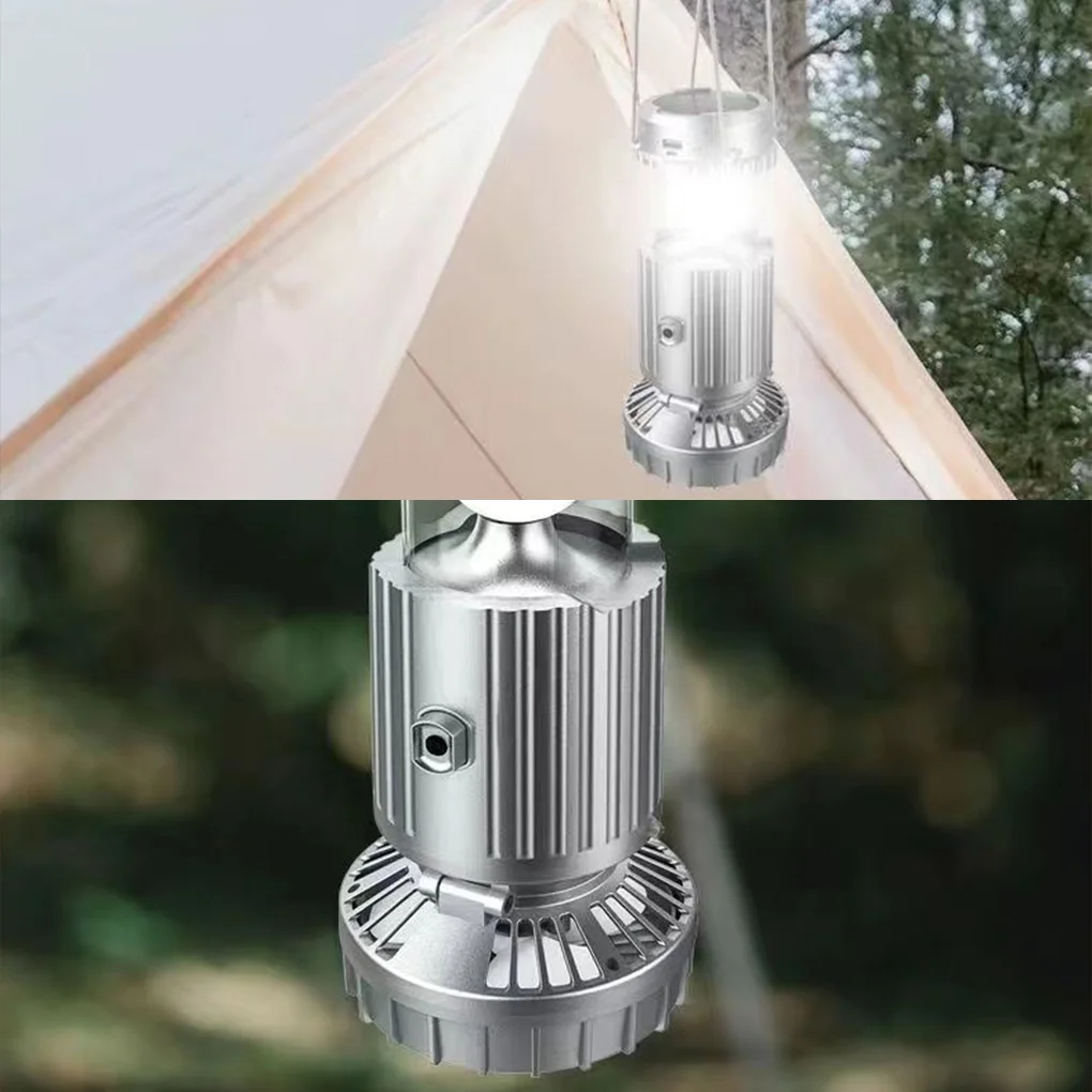 多機能屋外照明ソーラー扇風機キャンプライトキャンプライト内蔵 2400mAh 非常灯電源銀行