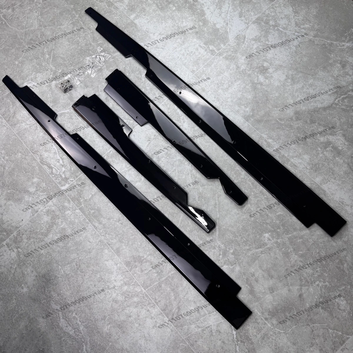 For BMW 3 Series E90 E92 E93 M3 2005-2013 4PCS Gloss Black ABS Side Skirt Extension Splitters Winglet Spoiler Bumper Protector - view 4