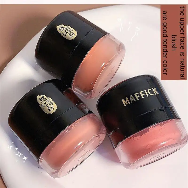 1/3pcs Matte Blush Mushroom Head Lazy Air Cushion Waterproof Lasting Blusher Palette Cheek Contour Natural Cheek Tint Cosmetics