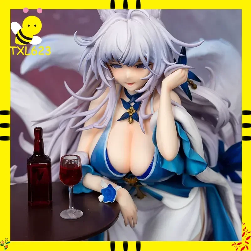 28,5cm Blue Archive Shinano Anime GK Figur, Abendkleid-Version PVC ABS Schöne Mädchen-Statue, Desktop-Ornament Sammlerstück