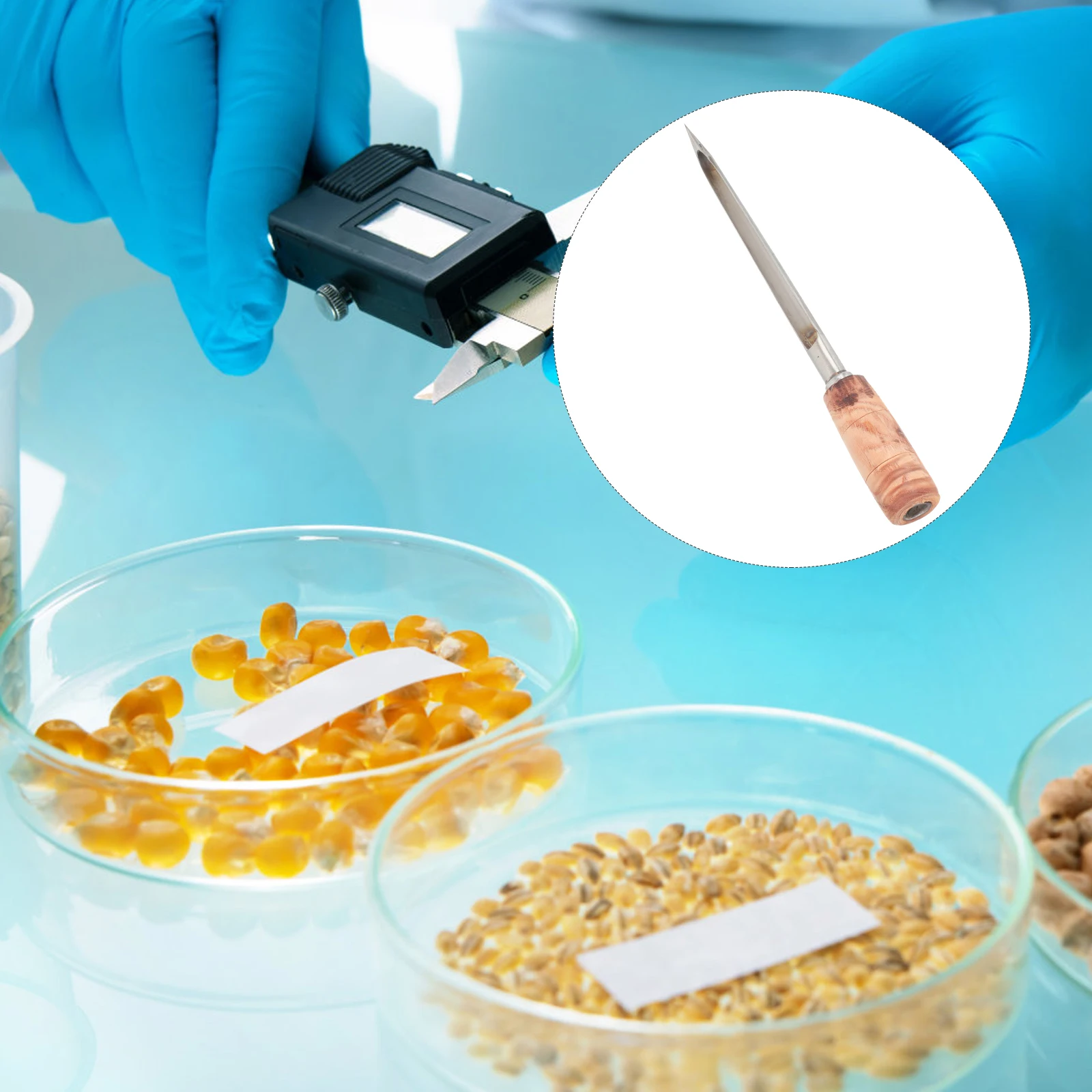 Stainless Steel Grain Sampler Sampler Rice Tool Multi Functional Farm Equipment Sorghum Wheat Corn Powder Solid Probe