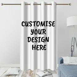 Custom Curtian with Photos Text Customized Window Curtian Personalized Blackout Curtain for Bedroom Living Room Office Decor