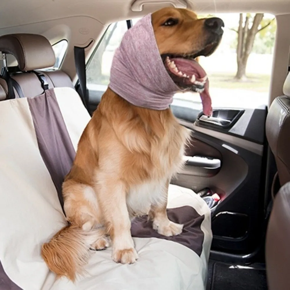 Head Sleeve Warm Dog Ears Cover Elastic Anti-scare Pet Soothing Hood Comfortable Anti-shock Pet Windproof Hat Outdoor