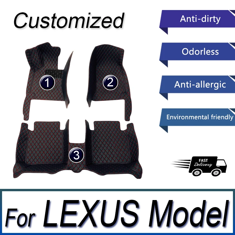 

Car Floor Mats For LEXUS RX RX270 RX350 RX330 RX450H RX200T RX300 RX350L RC F LC UX250H UX SC430 HS250H LFA Car Accessories