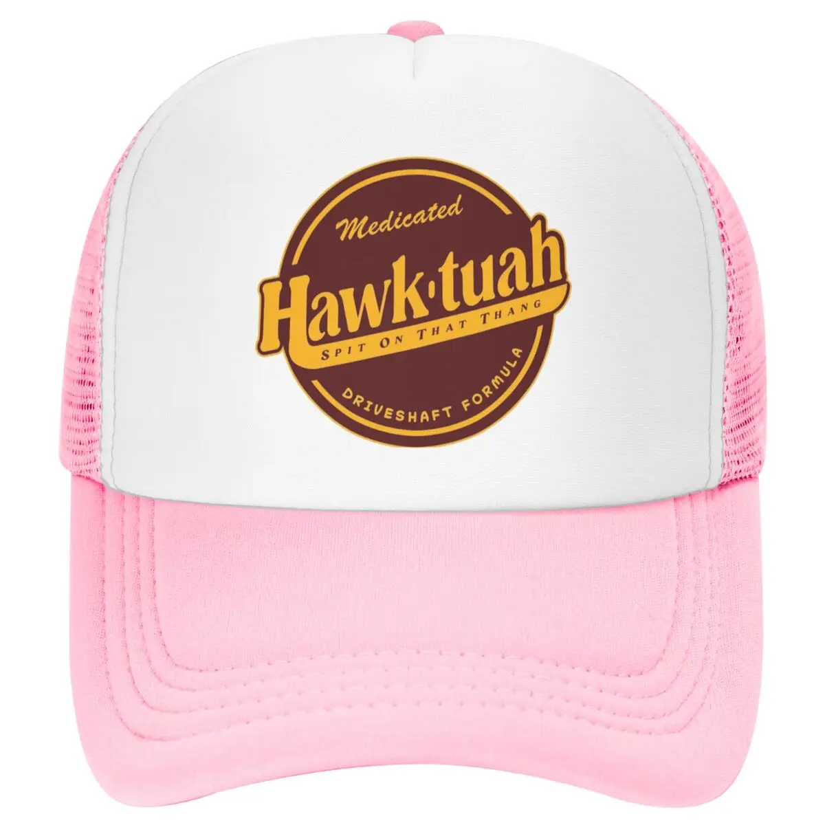 

New Arrival Hawk Tuah Spit On That Thang Meme Foam Mesh Trucker Hat for Unisex Adjustable Baseball Cap Mesh-Back Summer Caps