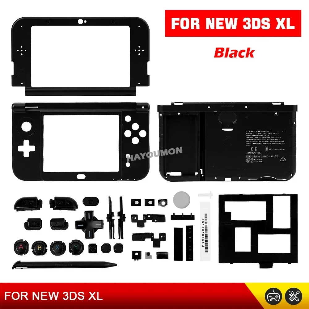 5 Colors Middle Frame&Battery Case with Buttons Parts For New 3DS XL LL DIY Housing Shell Kit For New 3DS XL Accessories