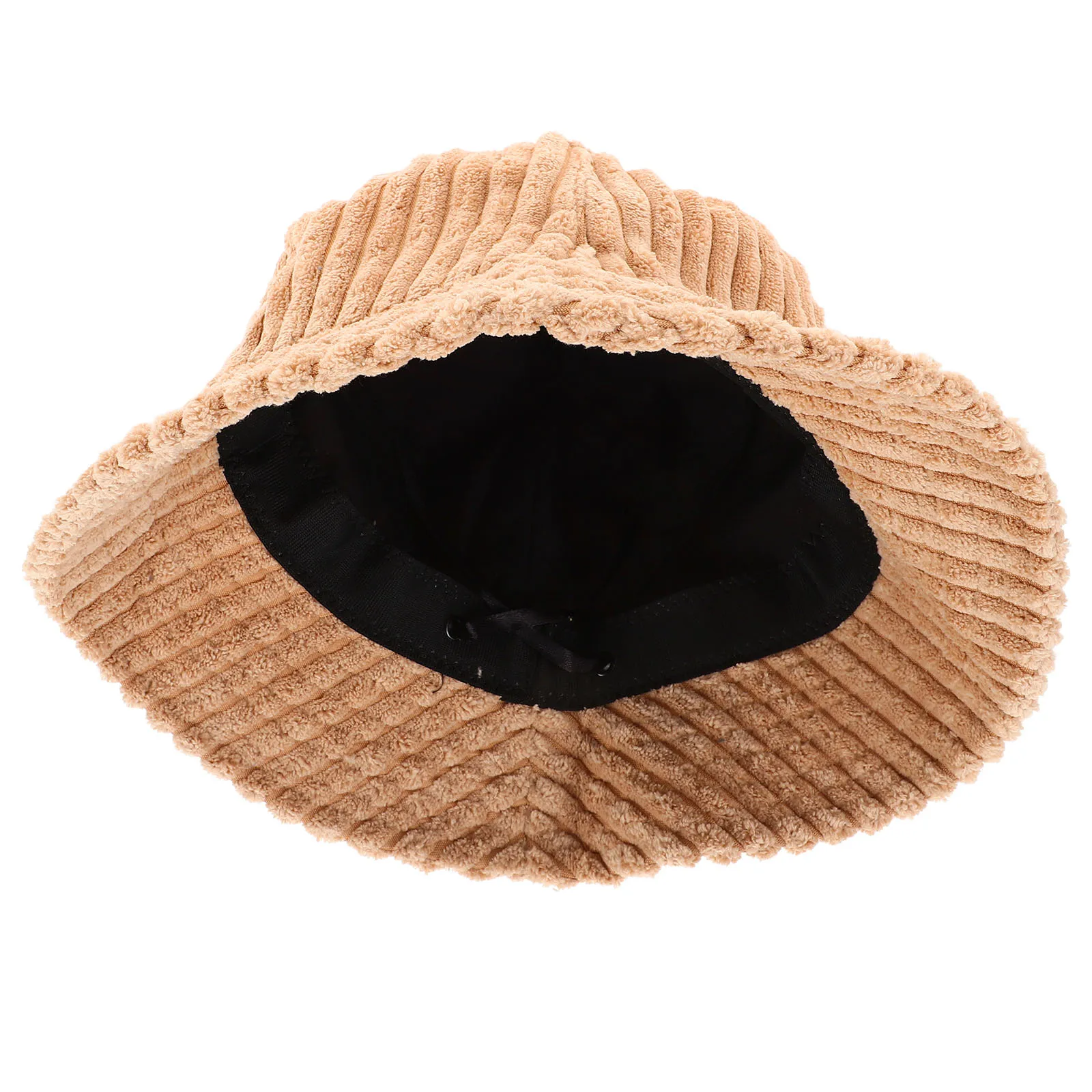 

Vintage Corduroy Bucket Hat Warm Winter Hats for Women Men Stylish Fisherman Cap Fall Travel Outdoor Adjustable Size Breathable
