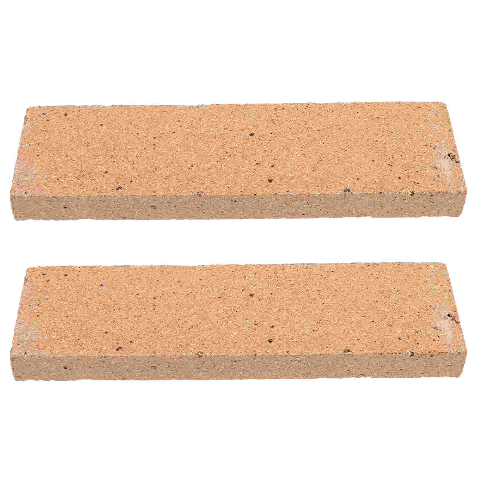 2 Pcs Fireplace Refractory Bricks Clay Soldering for Jewelry Insulating Block Grill