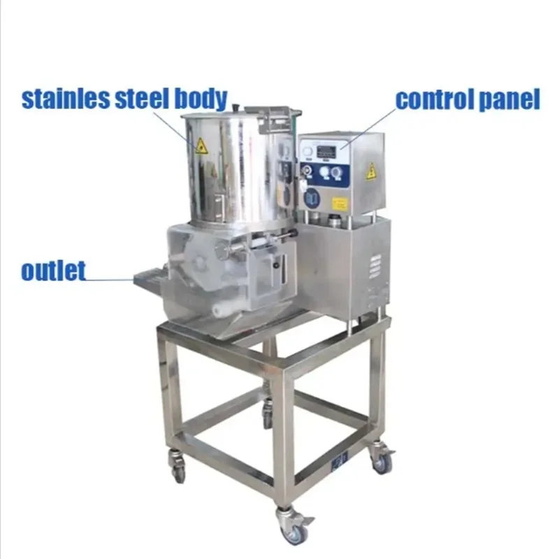 Chicken Nuggets Making Press Meat Pie Maker Hamburger Meat Patty Forming Machine FL Customized