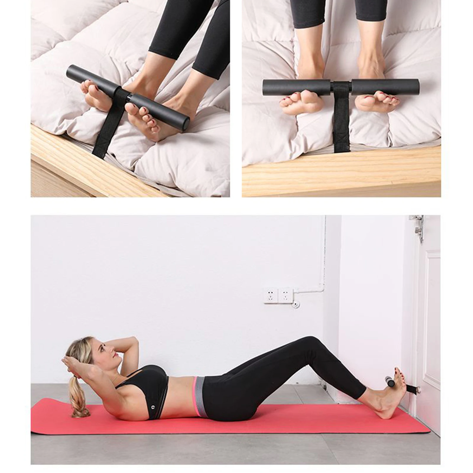 Hamstring Curl Strap Sit Up Machine Nordic Home Workout For Gear Hamstring Curls Spanish Squats Ab Workout Nordic Curl