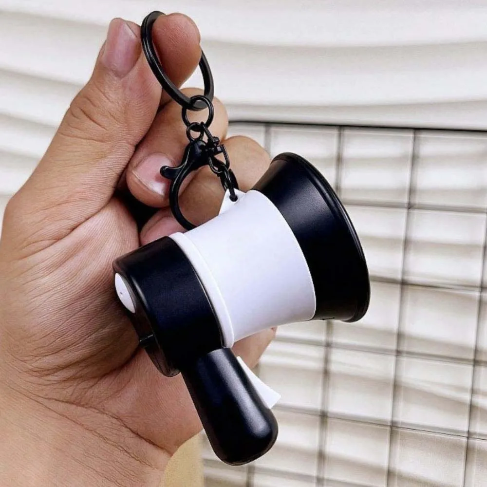 Loudspeaker Music Trumpet Key Chain Recording Speaker Music Keychain Pendant Mini Player Music Box Handheld Speakers Toy