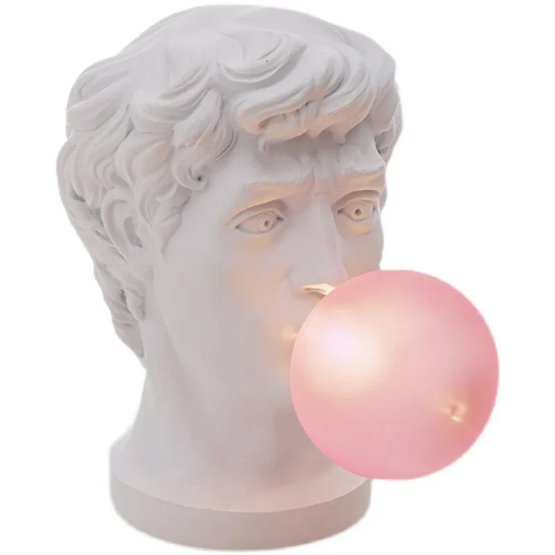 

Креативная скульптура Дэвид выдувной пузырь настольная лампа орнамент гостиная выставочный зал вилла атмосфера лампа персонализированная