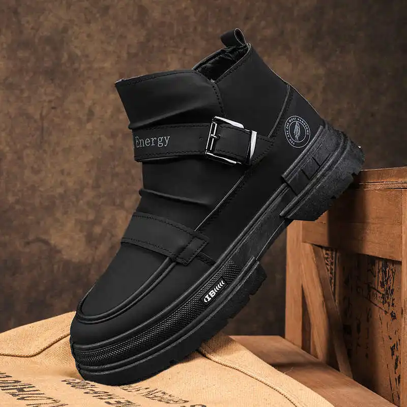 أحذية رياضية طويلة بكعب متوسط للرجال أحذية تزلج موسمية أحذية رياضية للرجال للتنس وكرة السلة للرجال على طراز Chassure مريحة للغاية