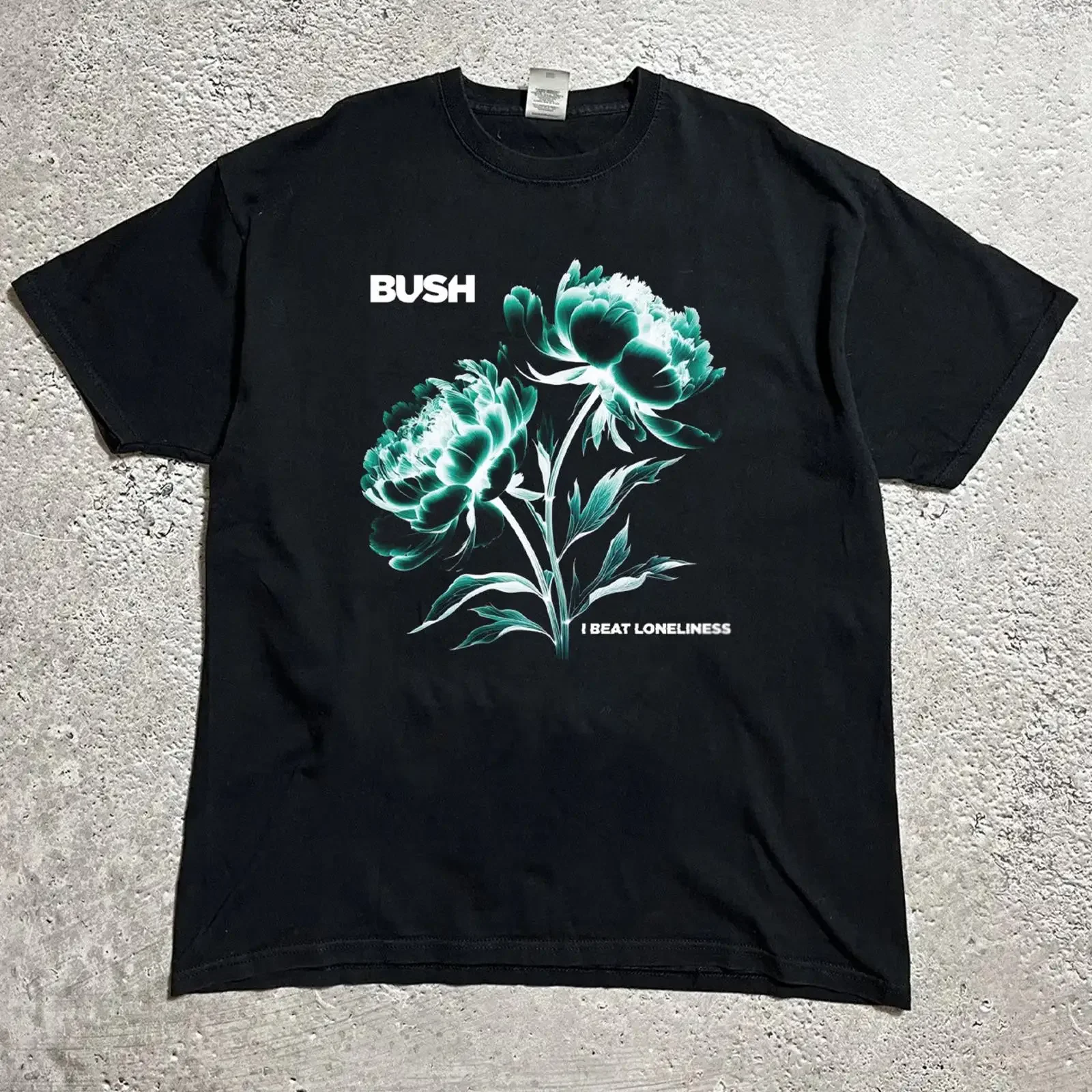 Bush Band I Beat Loneliness T Shirt Full Size S to 5XL AL1266 vintage Washed Comfortable Casual fashion designer clothes Unisex