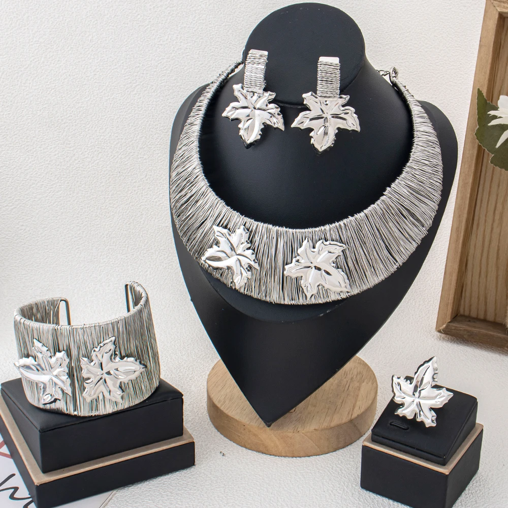 Joyería de Lujo Francesa, Pulseras, Pendientes, Collares Clásicos, Anillos, Conjuntos para Bodas Africanas, Regalo Romántico para Mujeres, Venta al Por Mayor