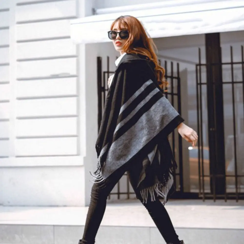 

Роскошная элегантная зимняя теплая флисовая шаль с капюшоном, имитация кашемира, накидка, утепленный шарф с запахом