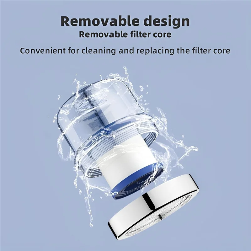 

AB41-фильтр для воды для смесителя раковины, вращающийся фильтр для воды с 3 сменными фильтрами для кухни и ванной комнаты