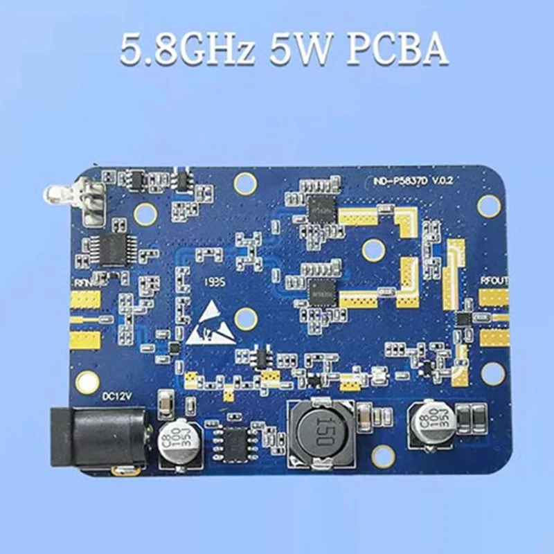 5.8Ghz Signal Booster 5W 37Dbm PCBA For Drone Wifi Pcba Board Singnal Extending Part RF Wireless Module Part