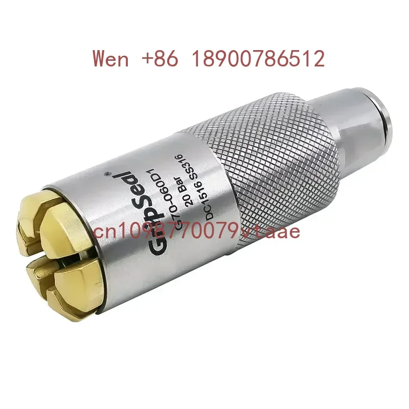 GripSeal G70 Leak-Tight Connector for Hydraulic Tools Air Tightness Test on Expanded Flared Barbed Beaded Groove Tubes