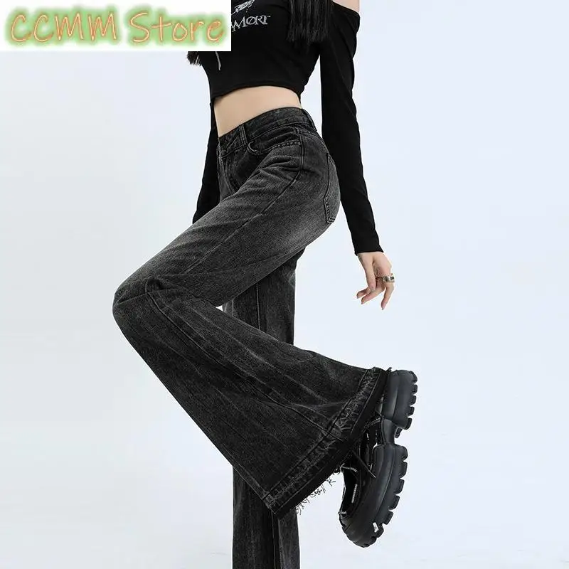 

Black Straight Long Jeans Women Loose High Waisted Wide Leg Jeans Femme Streetwear Denim Women's Jeans Vintage