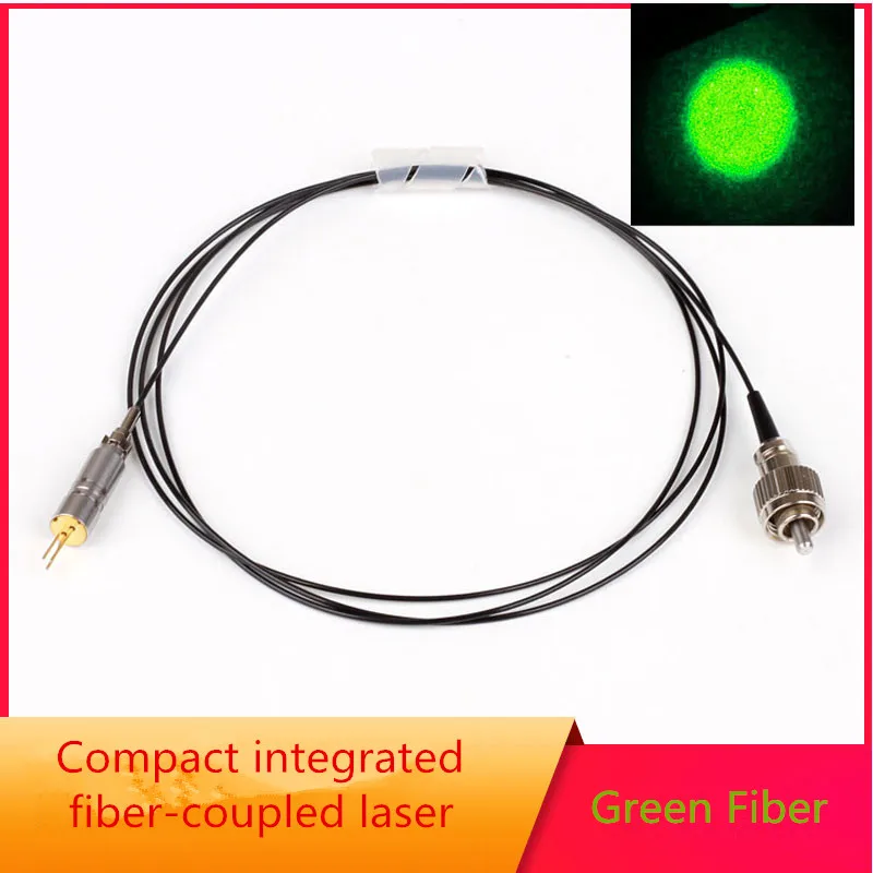 520nm 10-80mw multimodo 200um fibra verde acoplada ao módulo de laser apc driver