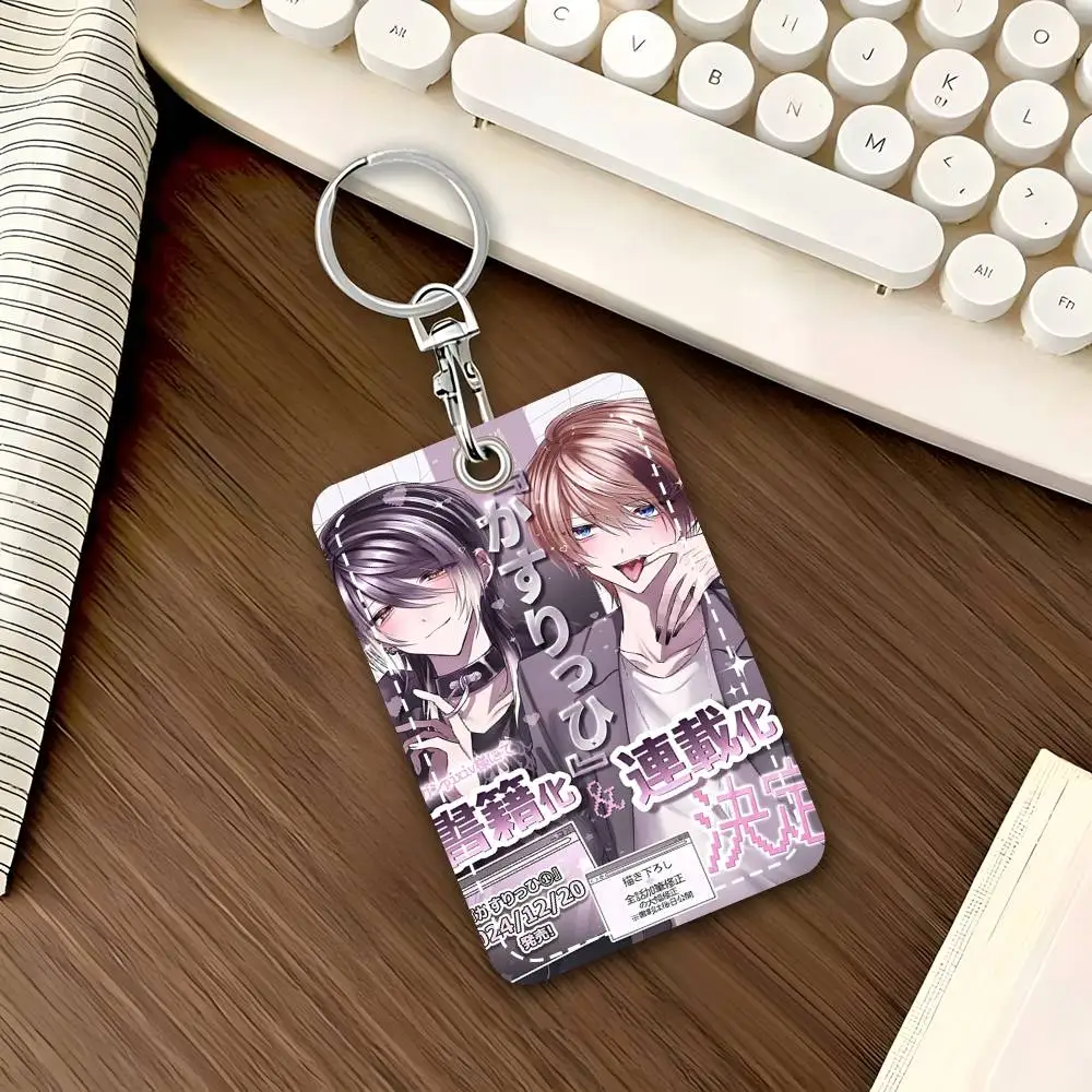 1 Stück Anime Kasurich Kartenetui Schlüsselanhänger Zugangskarten-Tasche Schlüsselanhänger Leder-Kartenhalter Schlüsselring – Detail 1