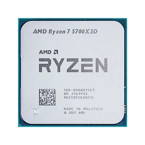 AMD Ryzen 7 5700X3D R7 5700X3D وحدة المعالجة المركزية الجديدة 4.1 جيجا هرتز 8 نوى و 16 خيطا 7NM L3 = 96M 100-000001503 مقبس AM4 ولكن بدون مروحة أفضل 8 مبيعات مستعملة من Ryzen - رقم 4