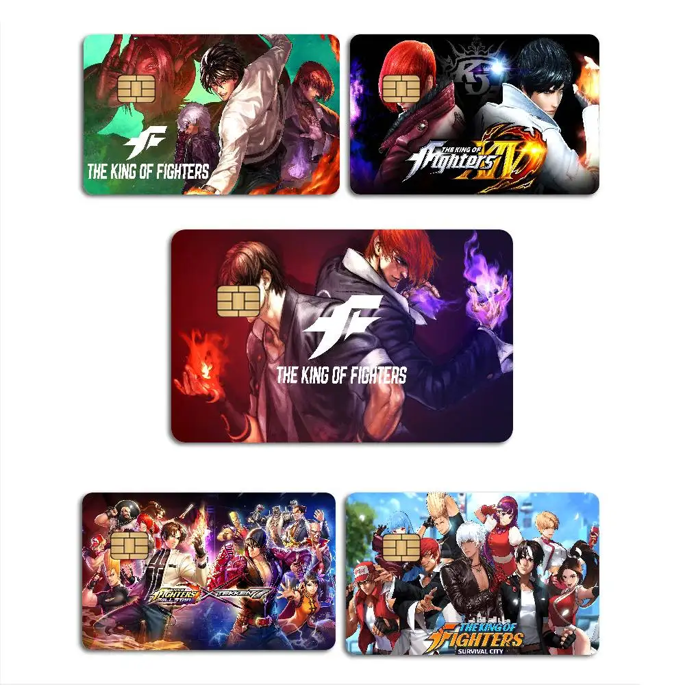 Fighting POWER The King of Fighters Anime Cartoon Sticker Film Skin for Credit Card Debit Bank Bus Card