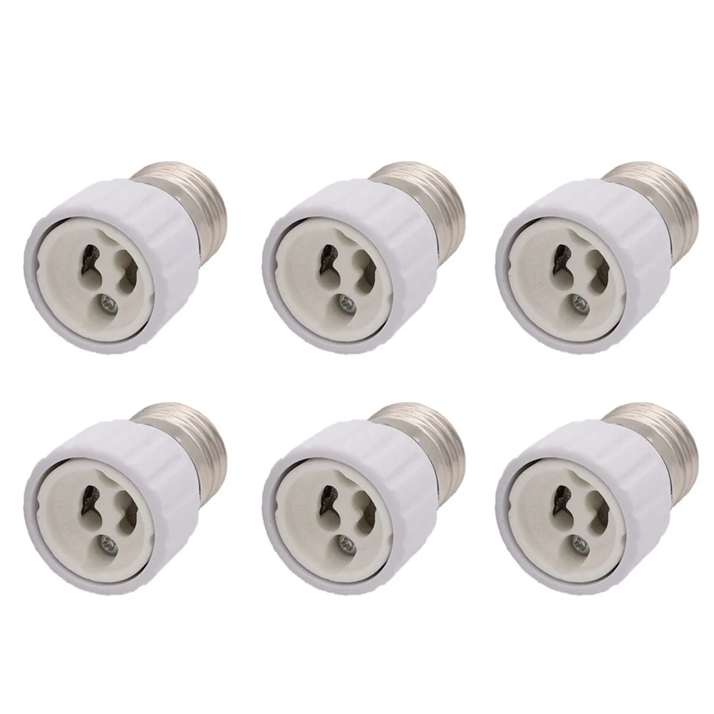 

6Pcs E27 to Adaptor Sturdy Trustworthy Multi-Function for LED Halogen Bulbs Home Lighting White E27 to Adapter