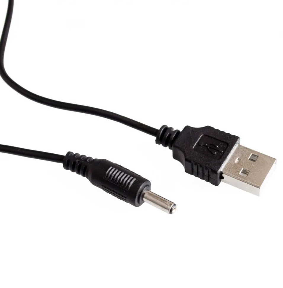 USB 2.0 A Male To 3.5x1.35mm 3.5mm Plug Barrel Jack 5V DC Power Supply Cord Adapter Charger Cable 3.5*1.35mm