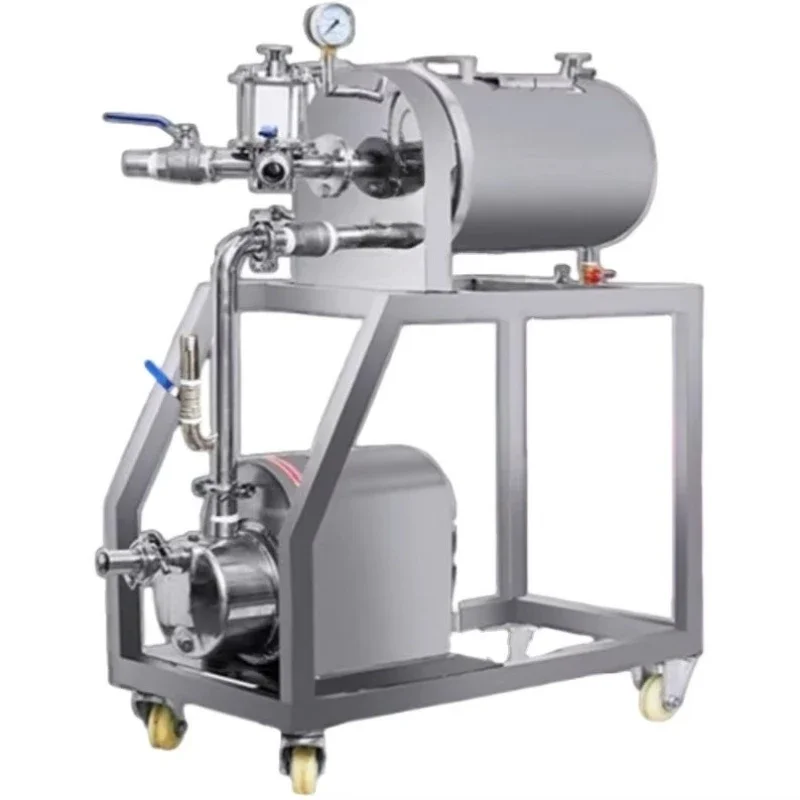

Food grade stainless steel vertical diatomaceous earth filter, suitable for beer and wine brewing