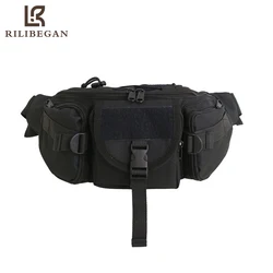 Multifunctional Solid Men Waist Packs Pillow Style Large Capacity Crossbody Bag Men Classic Casual Chest Bag Men Travel Bag