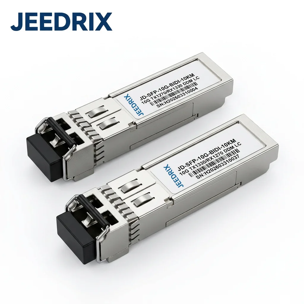 10G Single-mode SFP+ Transceiver Simplex LC Interface Up to 20km Support DDM Widely Compatible For Cisco Mikrotik