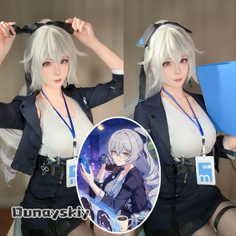 Disfraz de Cosplay de Bronya Zaychik Honkai Impact 3rd, Disfraz de Bronya Zaychik Silverwing: N-EX, conjunto completo para Halloween y Carnaval.