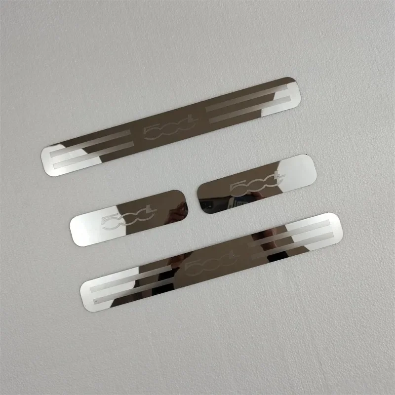 

For FIAT 500L 2014-2015 2016 2017-2019 2020 Door Sill Scuff Plate Cover Trim Threshold Pedal Styling Protect Car Accessories