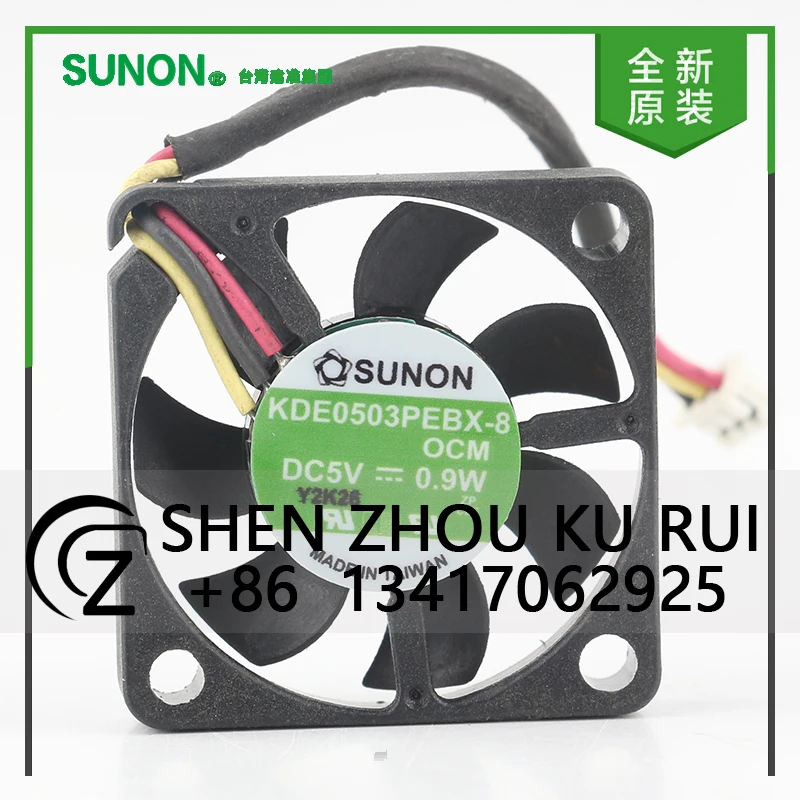 

Sunon 12 В 24 В 48 В постоянного тока 5 В 0,9 Вт AC EC 3006 30X30X6MM 3 см ультратонкий инвертор для ноутбука микро бесшумный 3-проводной охлаждающий вентилятор KDE0503PEBX-8