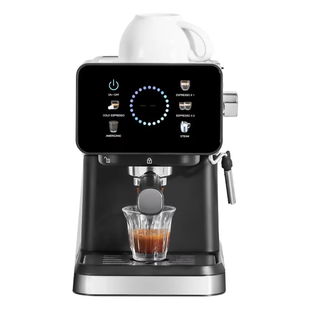 Commercial Italian High Quality Semi-Automatic Espresso Coffee Maker Stainless Steel for Household Use Electric Machine
