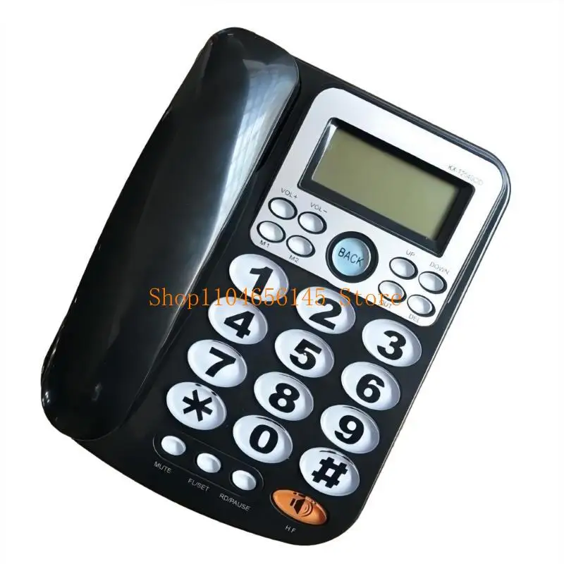 

652F Simple Landline Phone Corded Telephone with Caller Display Big Button Speed