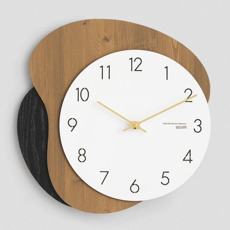 White Minimalist Wall Clocks Bedroom Art Wood Modern Home Wall Clocks Cute Hands Reloj De Pared Para Sala Live Room Decor