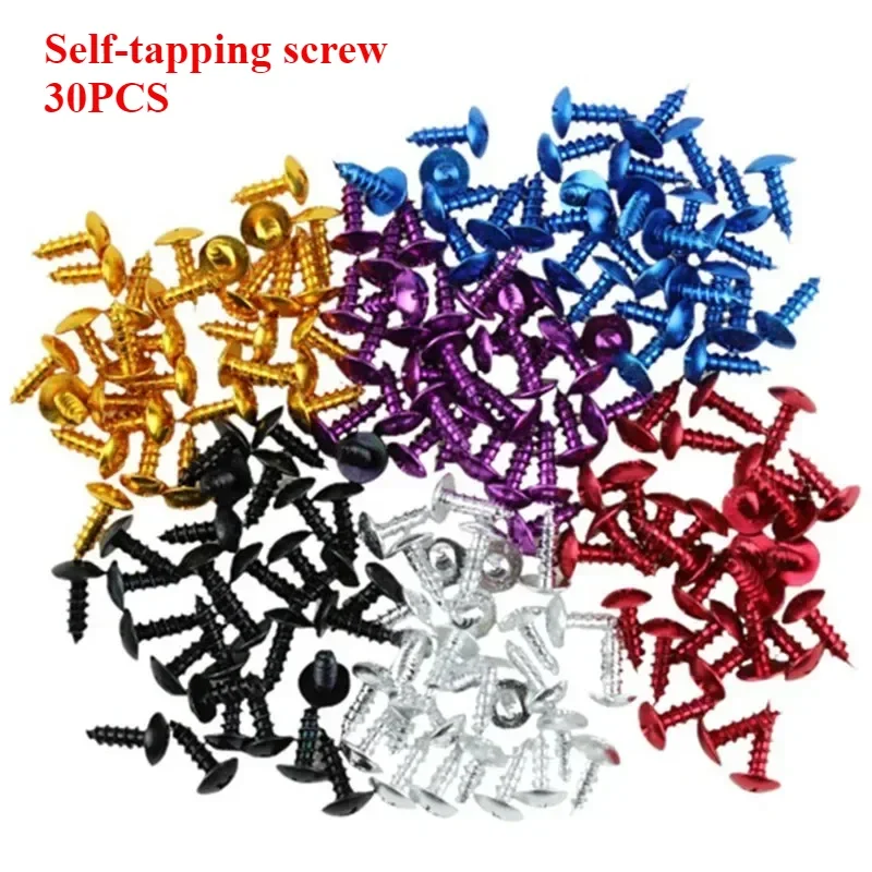 30PC colored Bike 6Colors Available Moto Parts Universal Motorbike Screws Fixed Accessories Motorcycle Bolts Kit Fastener Honda