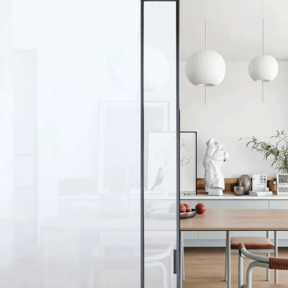 Home Bathroom Window Tint - Frosted Glass Window Film Privacy Protection