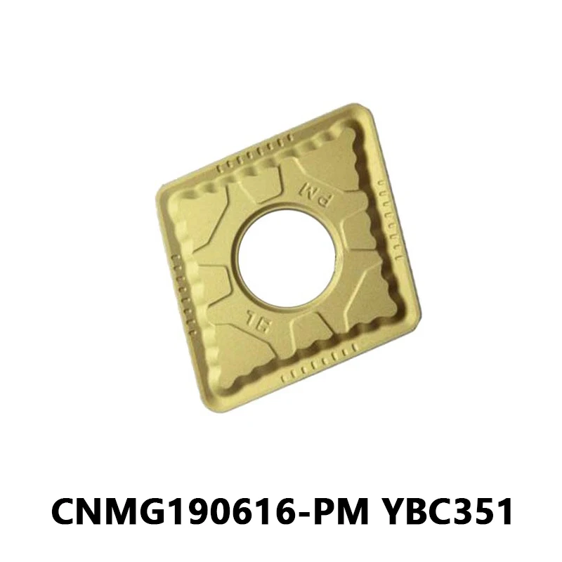 

CNMG 190616 CNMG190616-PM YBC351 CNC Turning Inserts CVD Coated High Toughness And Wear Resistance for Steel Lathe Metal Tool