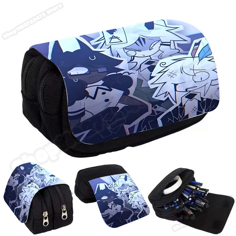 Fundamental Paper Education Kids Anime Printed Pencil Bag Cartoon Cute Pen Case Children Creative Fashion Stationery Box Gifts