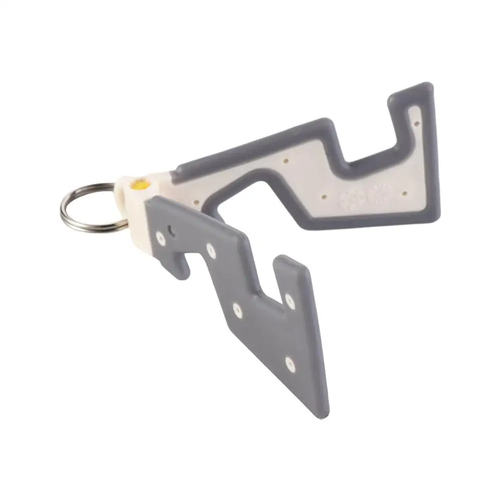 Keyring Desk Phone Holder Keychain ABS Foldable Keychain Mobile Phone Stand Ultra Thin Portable