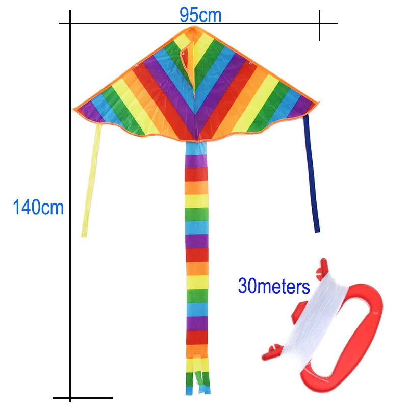 Nieuw ontwerp Rainbow Kite, Fashion Easy Flying, Long Tail Kites met lijn Flying Toys Kite voor kinderen Kids Outdoor Fun Sports