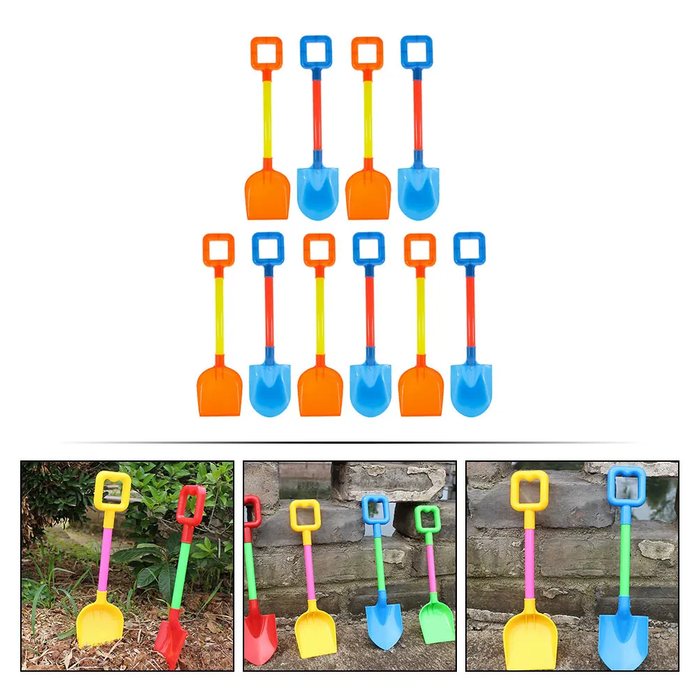 10 Pcs Double Shovel Set Kids Beach Plaything Toy Children Gardening Outdoor Toys for Abs Dig Sand