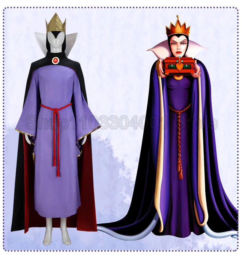 Disfraz de Reina Malvada de Blancanieves, disfraz de Reina Malvada, madrastra blanca como la nieve, traje para adultos, disfraces de fiesta de Carnaval y Halloween